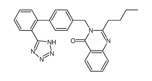 2-n-Butyl-3-[[2'-(1H-tetrazol-5-yl)biphenyl-4-yl]methyl]-4(3H)-quinazolinon结构式