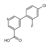 5-(4-chloro-2-fluorophenyl)pyridine-3-carboxylic acid Structure