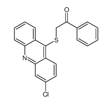 2-(3-chloroacridin-9-yl)sulfanyl-1-phenylethanone结构式