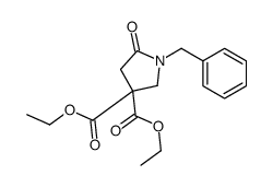 diethyl 1-benzyl-5-oxopyrrolidine-3,3-dicarboxylate structure
