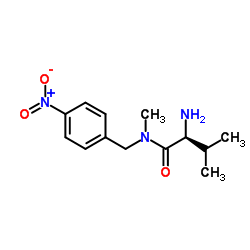 N-Methyl-N-(4-nitrobenzyl)-L-valinamide结构式