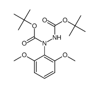 di-tert-butyl 1-(2,6-dimethoxyphenyl)hydrazine-1,2-dicarboxylate Structure