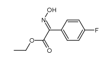 ethyl E-2-(4-fluorophenyl)-2-hydroxyiminoacetate Structure