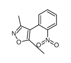 3,5-DIMETHYL-4-(2-NITROPHENYL)ISOXAZOLE structure