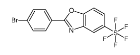 2-(4-Bromophenyl)-5-(pentafluoro-λ6-sulfanyl)-1,3-benzoxazole Structure