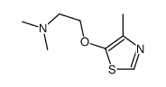 N,N-dimethyl-2-[(4-methyl-1,3-thiazol-5-yl)oxy]ethanamine Structure