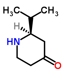 (2R)-2-Isopropyl-4-piperidinone结构式