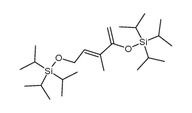 (E)-3-methyl-2,5-bis(triisopropylsiloxy)-1,3-pentadiene结构式