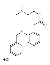 2-[2-(2-benzylsulfanylphenyl)acetyl]oxyethyl-dimethylazanium,chloride Structure