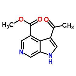 Methyl 3-acetyl-1H-pyrrolo[2,3-c]pyridine-4-carboxylate结构式