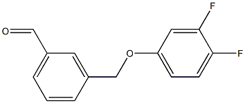 3-[(3,4-difluorophenoxy)methyl]benzaldehyde结构式