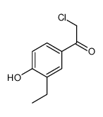 Ethanone, 2-chloro-1-(3-ethyl-4-hydroxyphenyl)- (9CI)结构式