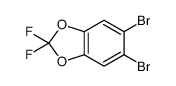 5,6-Dibromo-2,2-difluoro-1,3-benzodioxole结构式