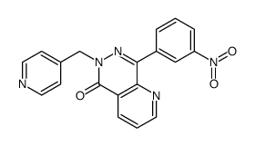 8-(3-nitrophenyl)-6-(pyridin-4-ylmethyl)pyrido[2,3-d]pyridazin-5-one结构式
