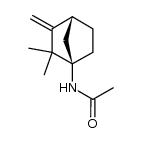 (1R)-4-acetylamino-3.3-dimethyl-2-methylene-norbornane结构式