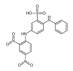 5-[(2,4-dinitrophenyl)amino]-2-anilinobenzenesulphonic acid structure