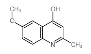6-Methoxy-2-methyl-4-quinolinol structure