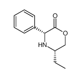 (-)-(3R,5S)-5-ethyl-3-phenylmorpholin-2-one Structure