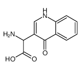 4-hydroxyquinoline-3-aminoacetic acid Structure