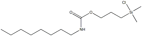 氮-辛基-氧-[(3-二甲基氯硅基)丙基]氨基甲酸盐结构式