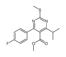 Methyl 4-(4-Fluorophenyl)-6-isopropyl-2-(methylthio)pyrimidine-5-carboxylate structure