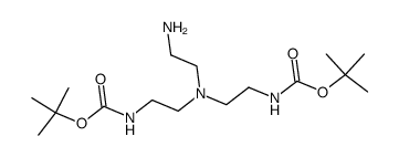 {2-[(2-amino-ethyl)-(2-tert-butoxycarbonylamino-ethyl)-amino]-ethyl}-carbamic acid tert-butyl ester Structure