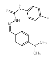 Hydrazinecarbothioamide,2-[[4-(dimethylamino)phenyl]methylene]-N-(4-fluorophenyl)- Structure