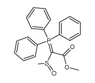 [(metoxycarbonyl)(methylsulfinyl)methylene]triphenylphosphorane结构式