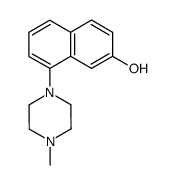 7-hydroxy-1-(4-methyl-1-piperazinyl)-naphthalene结构式