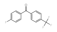 4-fluoro-4'-(trifluoromethyl)benzophenone结构式