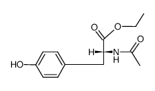 N-acetyl-D-tyrosine ethyl ester Structure