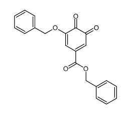 benzyl 3-(benzyloxy)-1,2-dioxocyclohexa-3,5-diene-5-carboxylate结构式