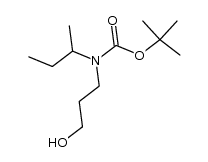 tert-butyl sec-butyl(3-hydroxypropyl)carbamate Structure