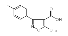 3-(4-Fluorophenyl)-5-methyl-4-isoxazolecarboxylic acid structure