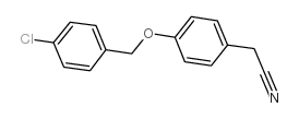 2-(4-[(4-氯苄基)氧基]苯基)乙腈结构式
