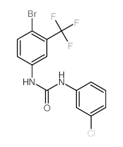 3-[4-bromo-3-(trifluoromethyl)phenyl]-1-(3-chlorophenyl)urea Structure