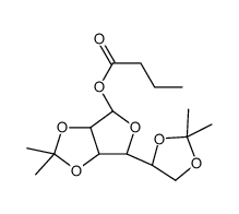 O-n-Butanoyl-2,3,5,6-O-diisopropylidene-α-D-mannofuranoside Structure