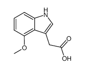 (4-methoxy-indol-3-yl)-acetic acid structure