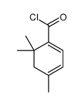 1,3-Cyclohexadiene-1-carbonyl chloride, 4,6,6-trimethyl- (9CI) Structure