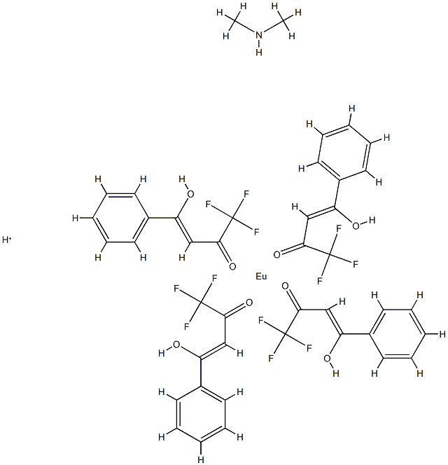 hydrogen tetrakis(4,4,4-trifluoro-1-phenylbutane-1,3-dionato-O,O')europate(1-), compound with dimethylamine (1:1)图片