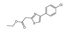 ethyl 2-(4-(4-chlorophenyl)thiazol-2-yl)acetate结构式