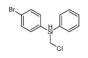 (4-bromophenyl)-(chloromethyl)-phenylsilane结构式