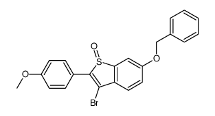 6-(BENZYLOXY)-3-BROMO-2-(4-METHOXYPHENYL)-1-BENZOTHIOPHENE 1-OXIDE Structure