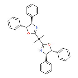 (4R,4'R,5R,5'R)-2,2'-(Propane-2,2-diyl)bis(4,5-diphenyl-4,5-dihydrooxazole) Structure