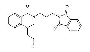 4-(2-chloroethyl)-2-(3-phthalimidopropyl)-1,2,3,4-tetrahydroisoquinolin-1-one Structure