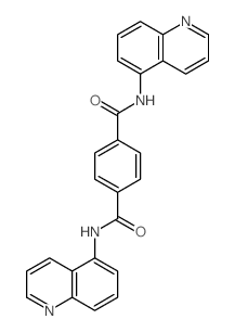 1,4-Benzenedicarboxamide,N1,N4-di-5-quinolinyl-结构式