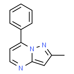 2-Methyl-7-phenylpyrazolo[1,5-a]pyrimidine Structure