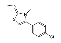 4-(4-chlorophenyl)-N,3-dimethyl-1,3-thiazol-2-imine Structure