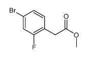 2-氟-4-溴苯乙酸甲酯结构式