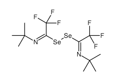 [N-tert-butyl-C-(trifluoromethyl)carbonimidoyl]selanyl N-tert-butyl-2,2,2-trifluoroethanimidoselenoate Structure